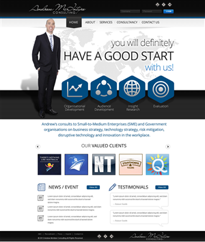 Web Design by Behriatech for Andrew McIntyre Consultancy | Design: #1941563