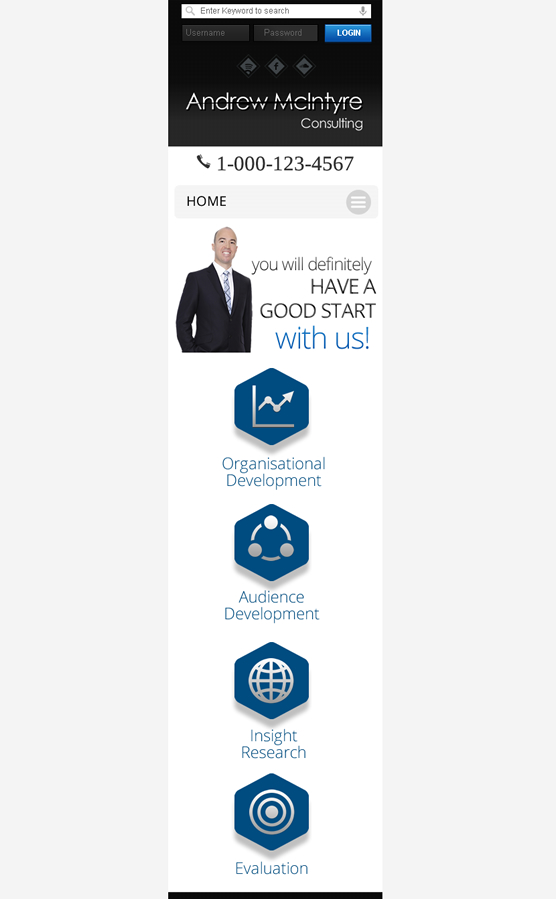 Web Design by Behriatech for Andrew McIntyre Consultancy | Design #1972658