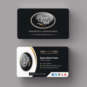 Diseño de Tarjeta de Presentación por INDIAN_Ashok para Decor with Style | Diseño: #7723630