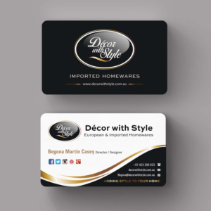 Diseño de Tarjeta de Presentación por INDIAN_Ashok para Decor with Style | Diseño: #7723633