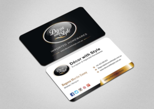 Diseño de Tarjeta de Presentación por INDIAN_Ashok para Decor with Style | Diseño: #7723638