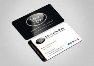 Diseño de Tarjeta de Presentación por INDIAN_Ashok para Decor with Style | Diseño: #7723643