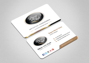 Diseño de Tarjeta de Presentación por INDIAN_Ashok para Decor with Style | Diseño: #7723659