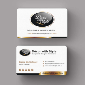 Business Card Design by INDIAN_Ashok for Decor with Style | Design: #7770815