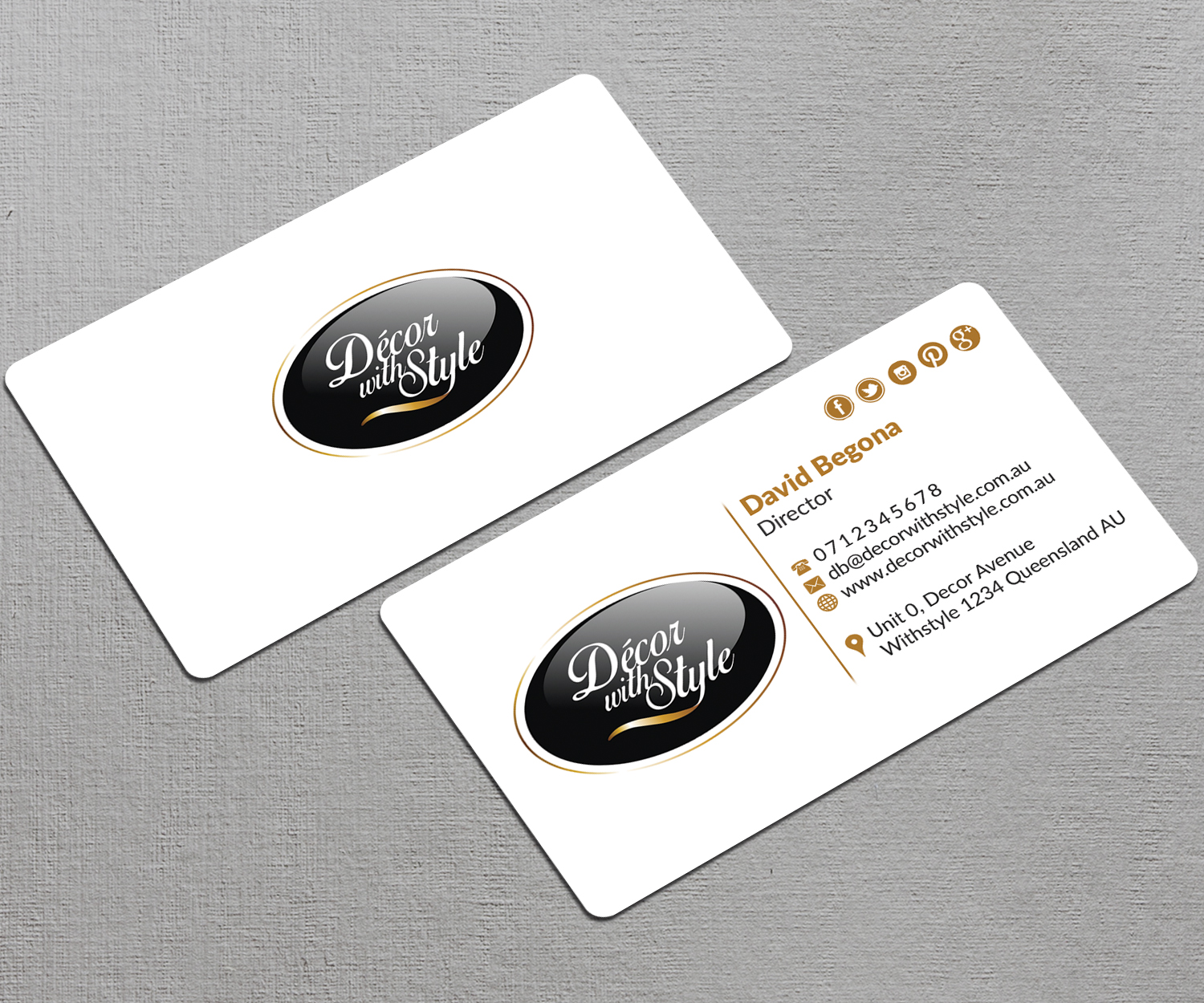 Design de Carte de Visite par AFHUN pour Decor with Style | Design #7810496