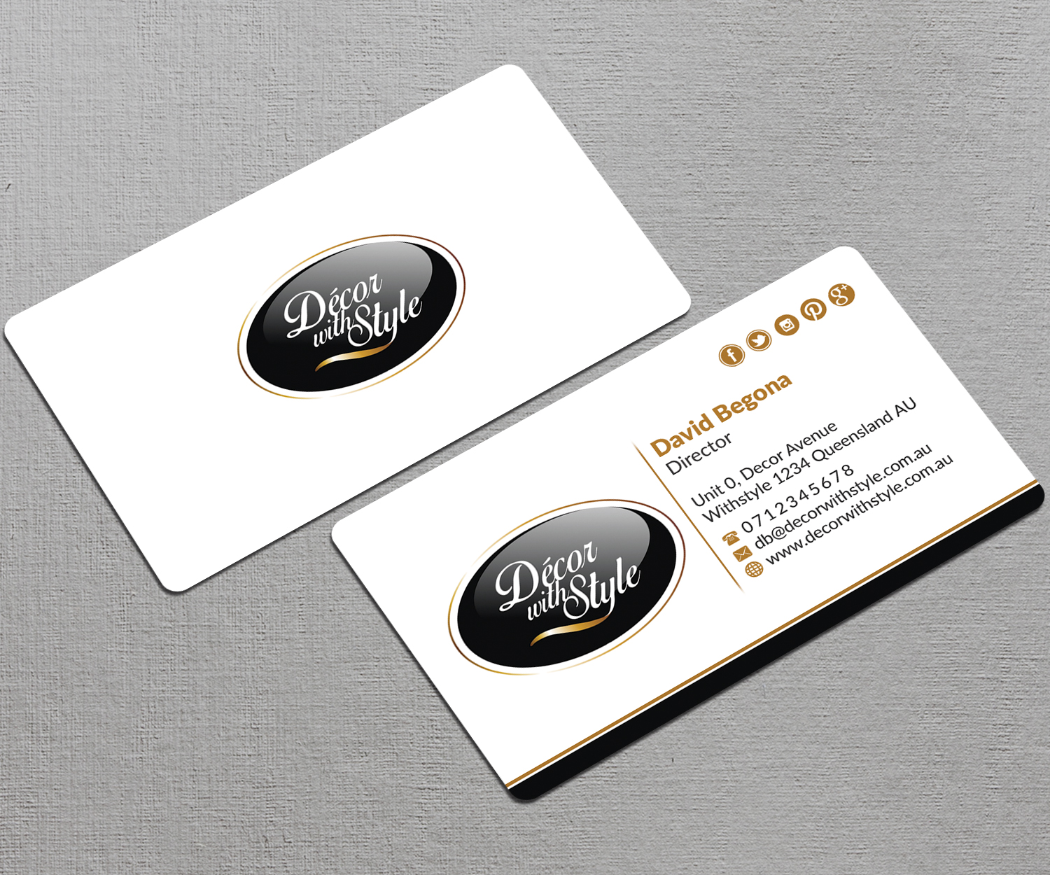 Design de Carte de Visite par AFHUN pour Decor with Style | Design #7810498