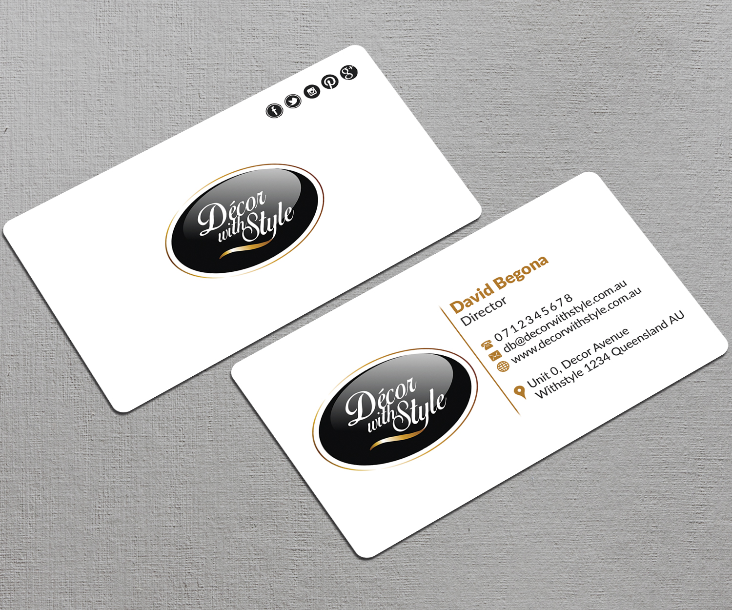 Design de Carte de Visite par AFHUN pour Decor with Style | Design #7810499