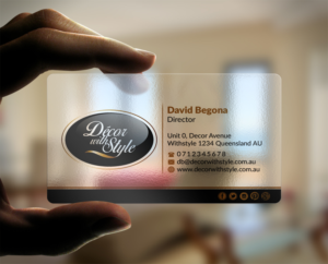 Diseño de Tarjeta de Presentación por AFHUN para Decor with Style | Diseño: #7810502