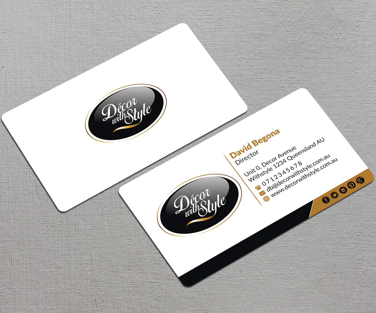 Design de Carte de Visite par AFHUN pour Decor with Style | Design #7810504