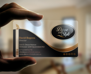 Diseño de Tarjeta de Presentación por AFHUN para Decor with Style | Diseño: #7810506