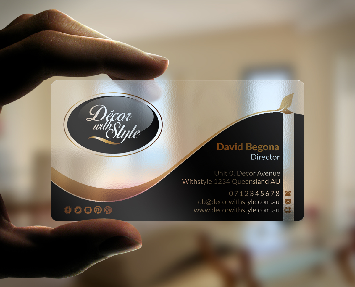 Design de Carte de Visite par AFHUN pour Decor with Style | Design #7810520