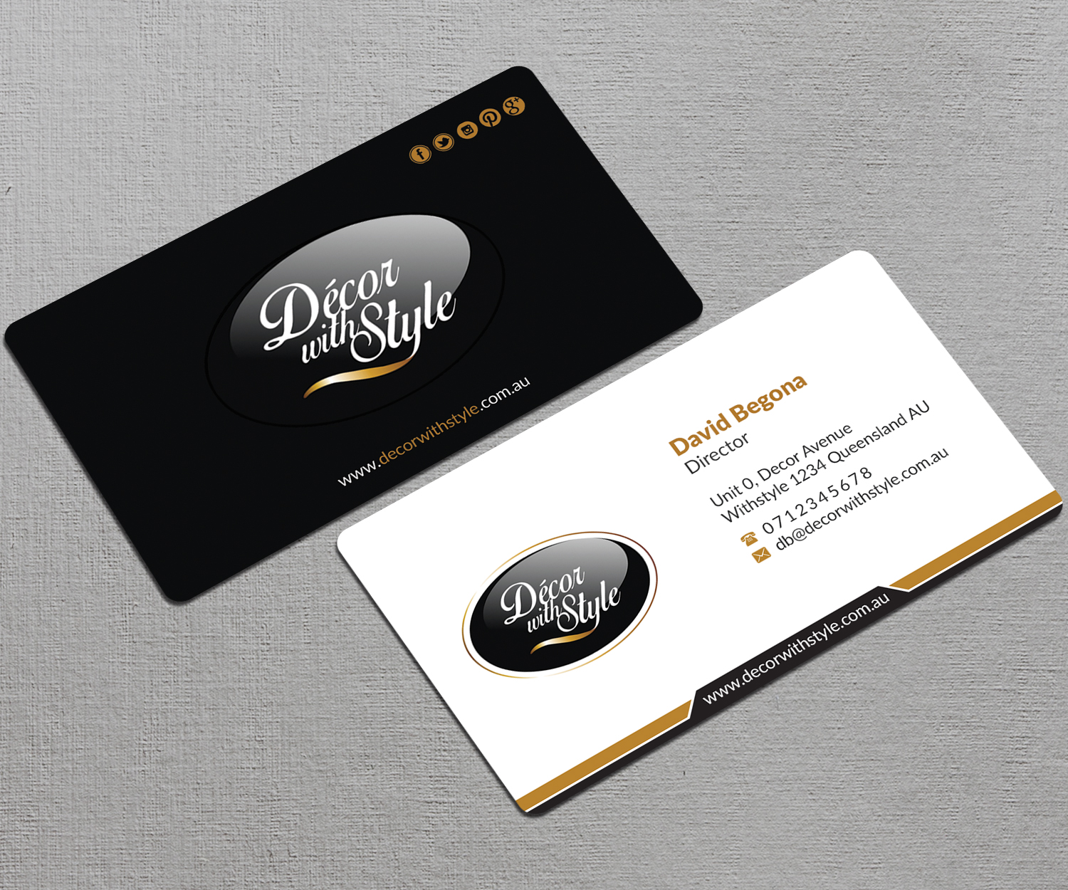 Design de Carte de Visite par AFHUN pour Decor with Style | Design #7810604