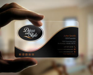 Business Card Design by chandrayaan.creative for Decor with Style | Design: #7725720