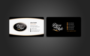 Business Card Design by chandrayaan.creative for Decor with Style | Design: #7725722