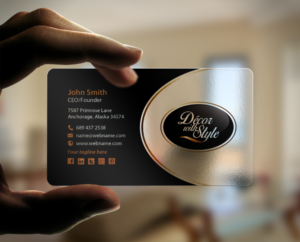 Business Card Design by chandrayaan.creative for Decor with Style | Design: #7725723