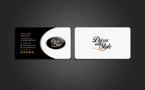 Business Card Design by chandrayaan.creative for Decor with Style | Design: #7725724
