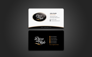 Business Card Design by chandrayaan.creative for Decor with Style | Design: #7725725