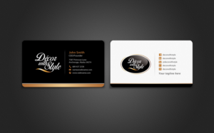 Business Card Design by chandrayaan.creative for Decor with Style | Design: #7725726