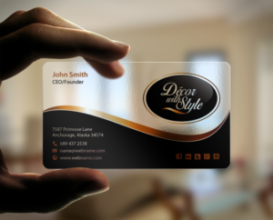 Business Card Design by chandrayaan.creative for Decor with Style | Design: #7725729