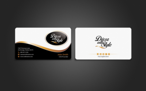 Business Card Design by chandrayaan.creative for Decor with Style | Design: #7725731