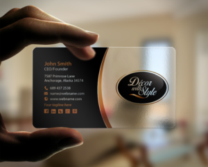 Business Card Design by chandrayaan.creative for Decor with Style | Design: #7725734
