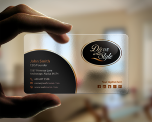 Business Card Design by chandrayaan.creative for Decor with Style | Design: #7725738