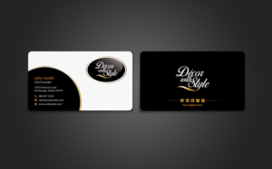 Diseño de Tarjeta de Presentación por chandrayaan.creative para Decor with Style | Diseño: #7725739