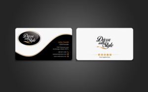 Diseño de Tarjeta de Presentación por chandrayaan.creative para Decor with Style | Diseño: #7725740