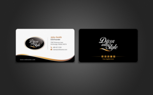 Business Card Design by chandrayaan.creative for Decor with Style | Design: #7725741