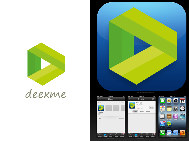 Logo Design by Enzzok for Deexme Apps | Design #1936225