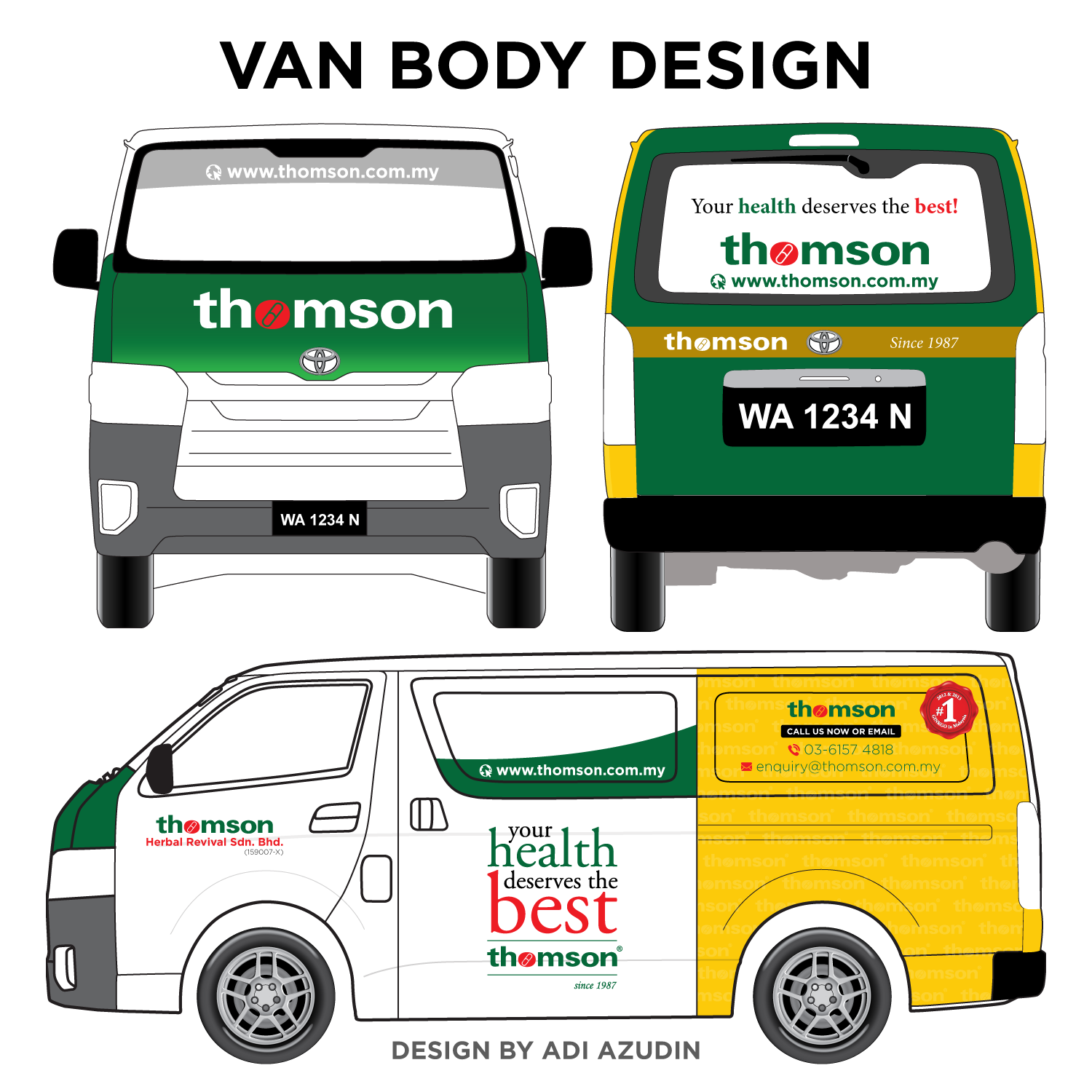 Diseño de Señalética por adiazudin para Herbal Revival Sdn Bhd | Diseño #7824119