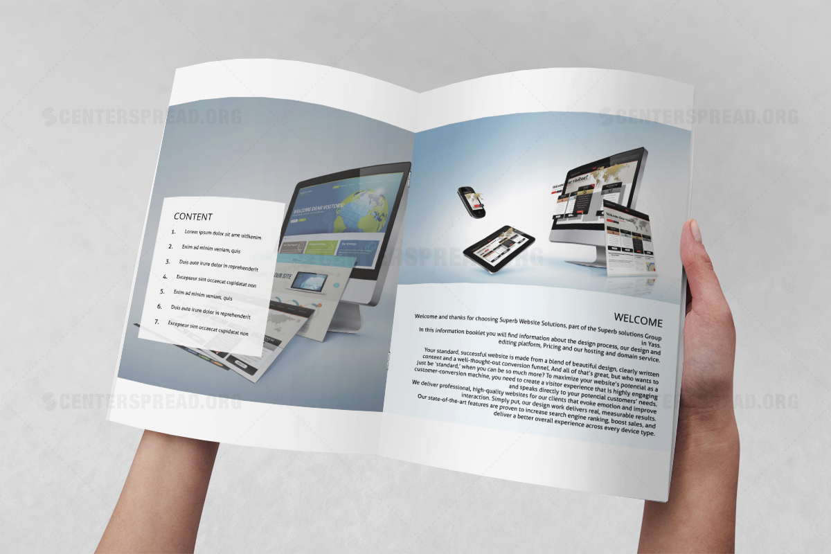 Design de Brochure par CENTERSPREAD pour Superb Solutions Group | Design #7867130