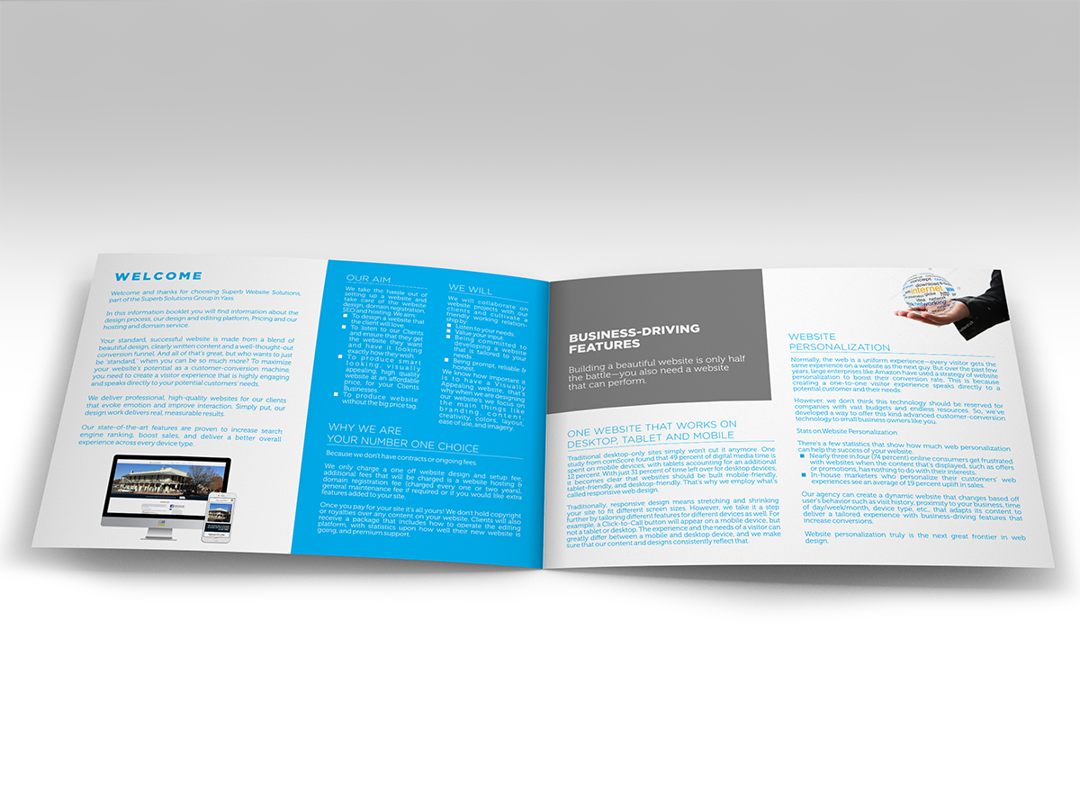 Brochure Design by barinix for Superb Solutions Group | Design #7865677