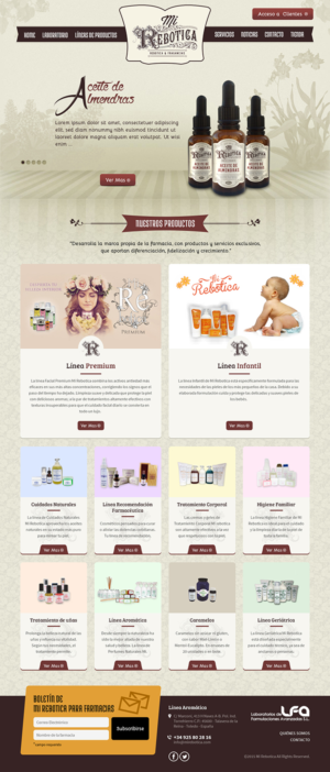 Web Design by RupalTechno for LAboratorio de formulaciones avanzadas sl | Design: #7735531