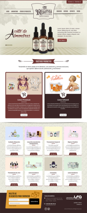 Web Design by RupalTechno for LAboratorio de formulaciones avanzadas sl | Design: #7735928