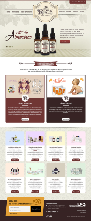 Web-Design von RupalTechno für LAboratorio de formulaciones avanzadas sl | Design: #7736348