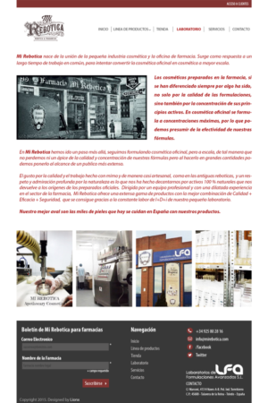 Web Design by lionx for LAboratorio de formulaciones avanzadas sl | Design: #7740725