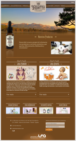 New web page design for our brand Mi Rebotica | Diseño Web por -Marc-