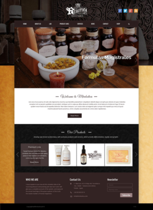 Web Design by pb for LAboratorio de formulaciones avanzadas sl | Design: #7726893