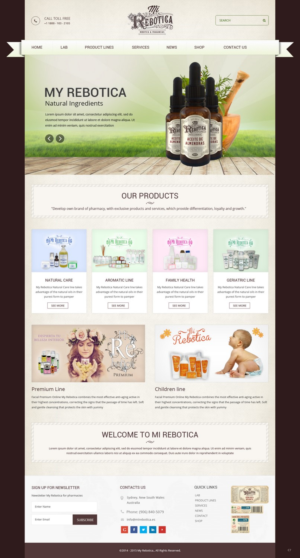 Web-Design von pb für LAboratorio de formulaciones avanzadas sl | Design: #7738313