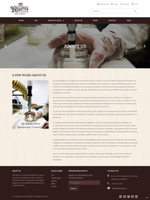 Web-Design von pb für LAboratorio de formulaciones avanzadas sl | Design: #7756680