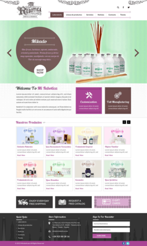Web Design by Sbss for LAboratorio de formulaciones avanzadas sl | Design: #7736775