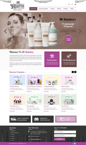 Web Design by Sbss for LAboratorio de formulaciones avanzadas sl | Design: #7736777