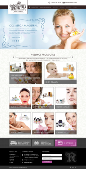 Web Design by Sbss for LAboratorio de formulaciones avanzadas sl | Design: #7736778