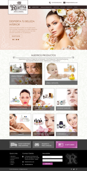 Web Design by Sbss for LAboratorio de formulaciones avanzadas sl | Design: #7736779
