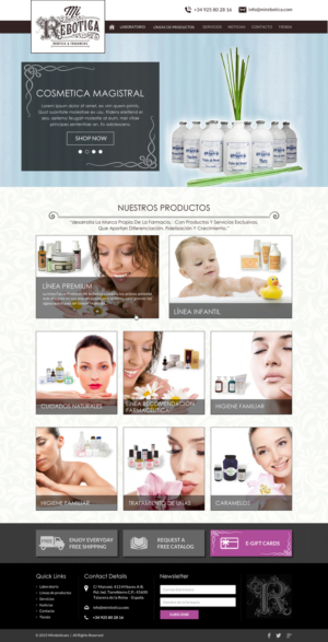 Web Design by Sbss for LAboratorio de formulaciones avanzadas sl | Design: #7736867