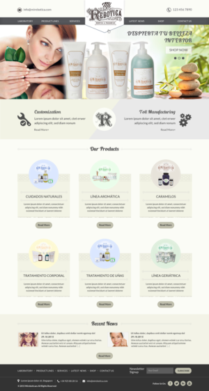 Web Design by Sbss for LAboratorio de formulaciones avanzadas sl | Design: #7736869