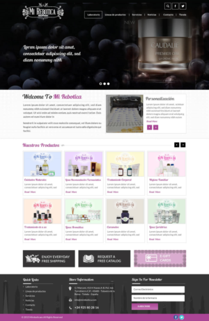 Web Design by Sbss for LAboratorio de formulaciones avanzadas sl | Design: #7736875