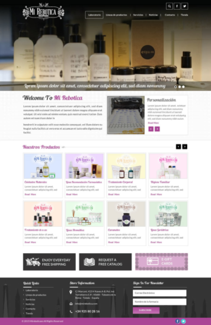 Web Design by Sbss for LAboratorio de formulaciones avanzadas sl | Design: #7736876