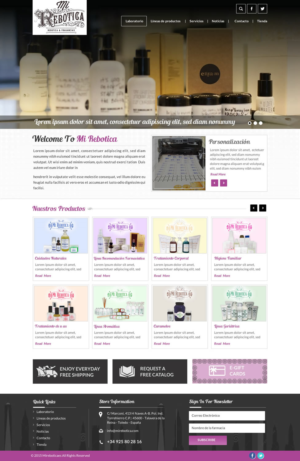 Web Design by Sbss for LAboratorio de formulaciones avanzadas sl | Design: #7736877